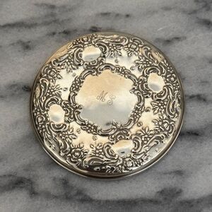 Antique Towle 925 sterling hand held mirror purse size